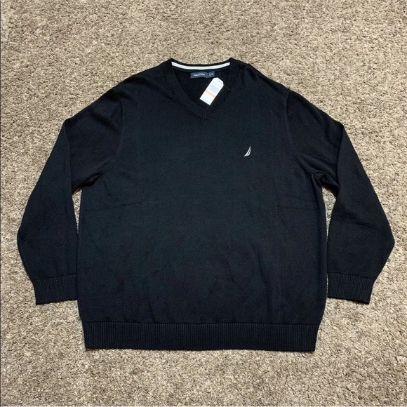 Nautica Other - NWT Nautica OTB True Black Pullover V Neck Sweater